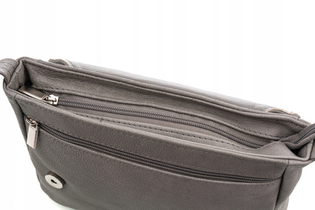 Torebka damska skórzana T-IW szara