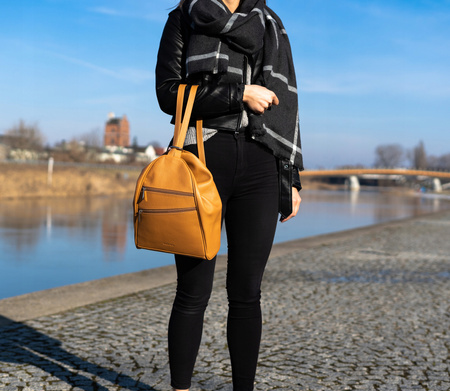 Plecak damski skórzany Canaletto PL-460 camel
