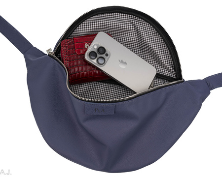 Saszetka damska skórzana S-PA L jasny fiolet