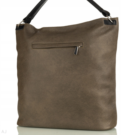 Worek damski skórzany T-PA oliwka