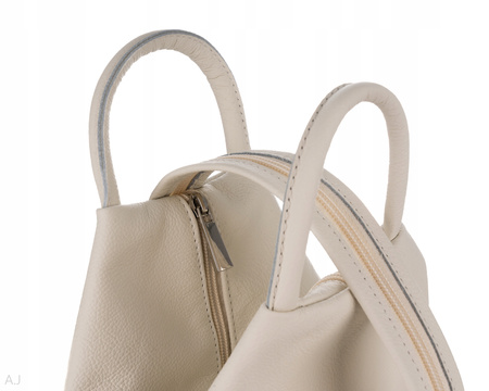 Plecak damski skórzany PL-LED biały