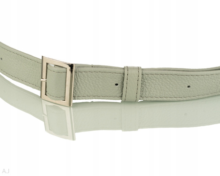 Saszetka damska skórzana S-PA bardzo jasny szary