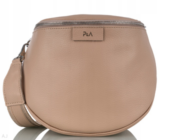 Torebka damska skórzana T-BAL pudrowy róż