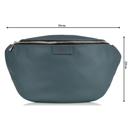 Saszetka damska skórzana S-PA L morski