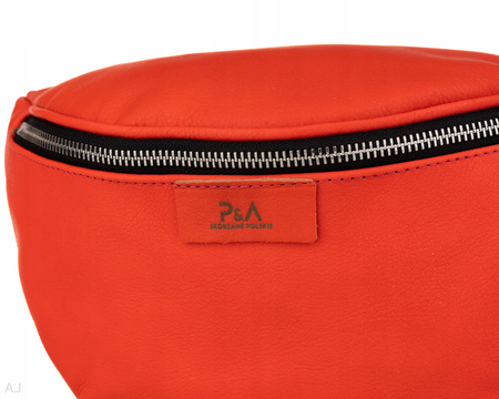Saszetka damska skórzana S-PA koral
