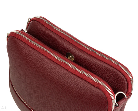 Torebka damska skórzana Canaletto T-840 bordowy