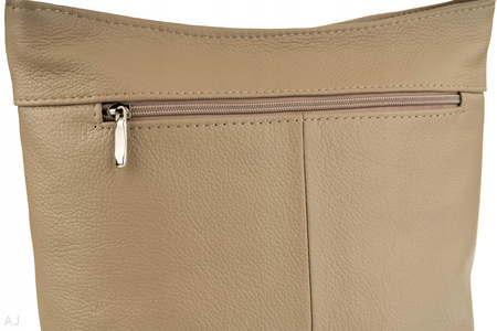 Torebka damska skórzana T-JD beż