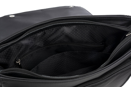 Listonoszka męska skórzana T-DKL czarny