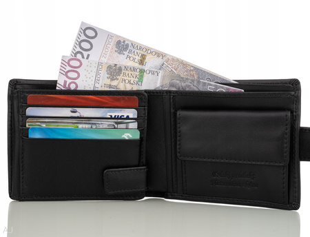 Portfel męski skórzany Canaletto P-1501/SA czarny