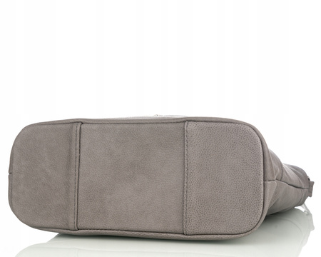 Torebka damska skórzana T-LB szara