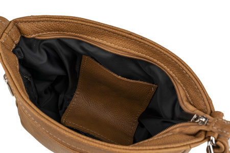 Torebka damska skórzana T-IWBA jasny brąz