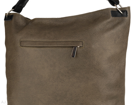 Worek damski skórzany T-PA oliwka