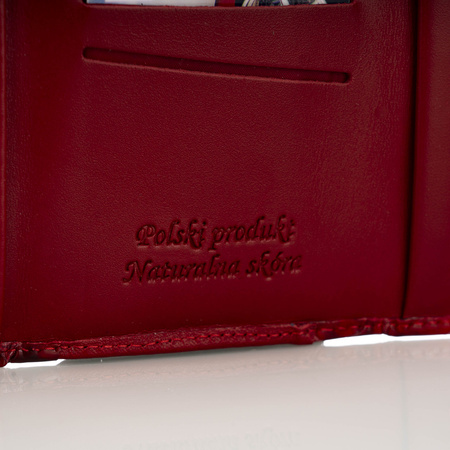 Portfel damski skórzany Canaletto P-2000 czerwony