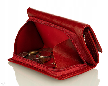 Portfel damski skórzany GB P-26 czerwony