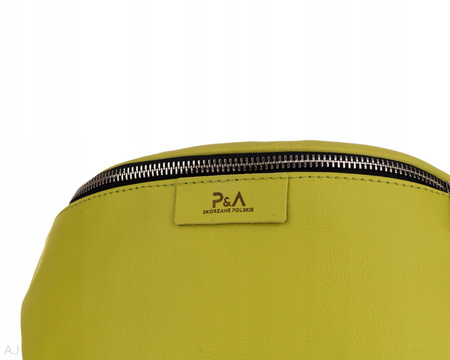 Saszetka damska skórzana S-PA seledynowa