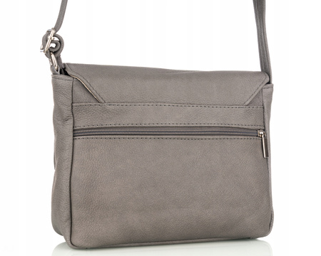 Torebka damska skórzana T-IW szara