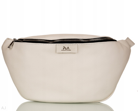 Saszetka damska skórzana S-PA L biały