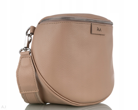 Torebka damska skórzana T-BAL pudrowy róż