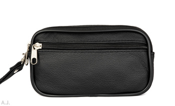 Saszetka męska skórzana s-2 czarna