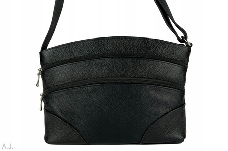 Torebka damska skórzana T-ZOWA czarna