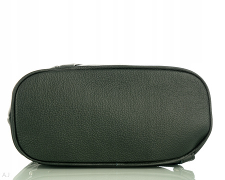 Plecak damski skórzany PL-LED ciemna zieleń