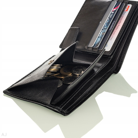 Portfel męski skórzany Canaletto P-1501/S czarny