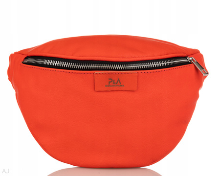 Saszetka damska skórzana S-PA koral