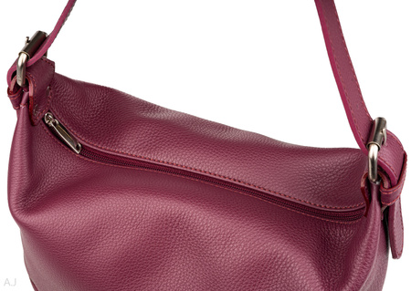 Worek damski skórzany Canaletto T-920 śliwka