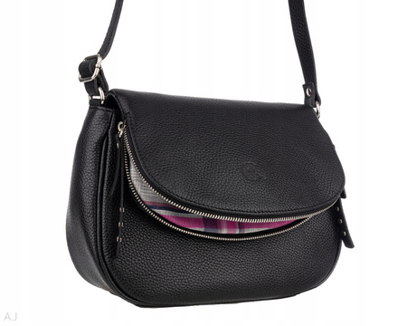 Torebka damska skórzana Canaletto T-717 czarny