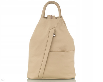 Plecak damski skórzany PL-LED beż