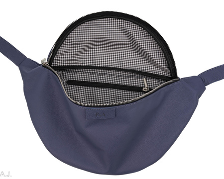 Saszetka damska skórzana S-PA L jasny fiolet