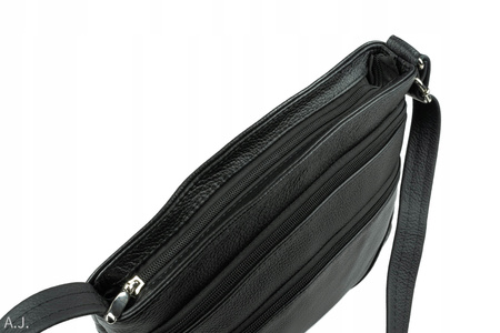 Torebka damska skórzana T-ZOWA czarna