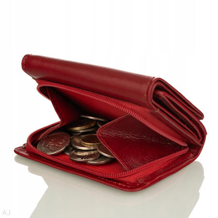 Portfel damski skórzany Canaletto P-2003 czerwony