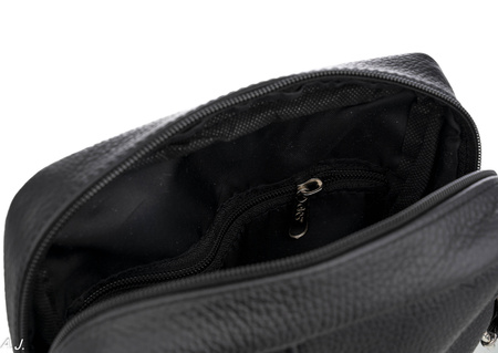 Listonoszka męska skórzana T-SEB czarna