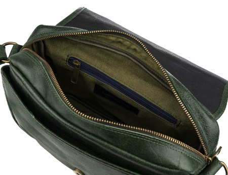 Torebka damska skórzana Canaletto zielona T-634