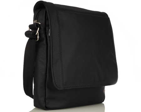 Listonoszka męska skórzana T-SKL czarny