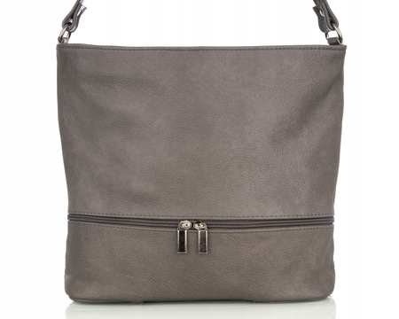 Torebka damska skórzana T-LB szara