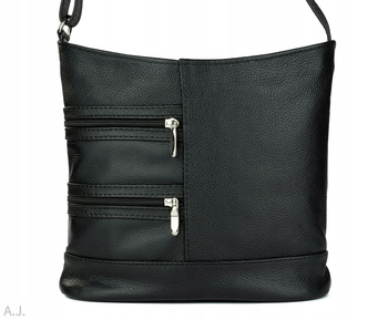 Torebka damska skórzana T-LL czarny