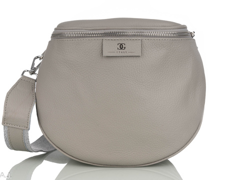 Torebka damska skórzana T-BAL JASNY POPIEL