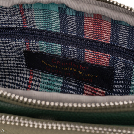 Torebka damska skórzana Canaletto T-830 zielony