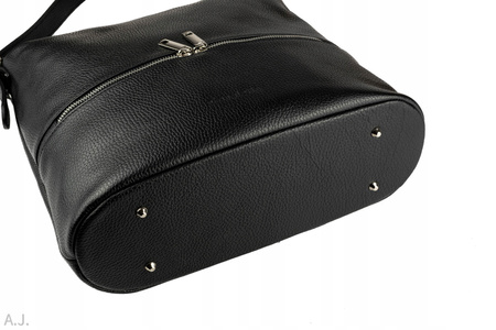 Torebka damska skórzana Canaletto T-920 czarna