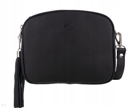 Torebka damska skórzana T-835 czarna