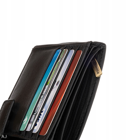 Portfel męski skórzany Canaletto P-1501/SA czarny