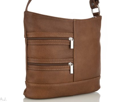 Torebka damska skórzana T-LL brąz