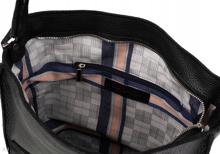 Torebka damska skórzana Canaletto T-711 czarny