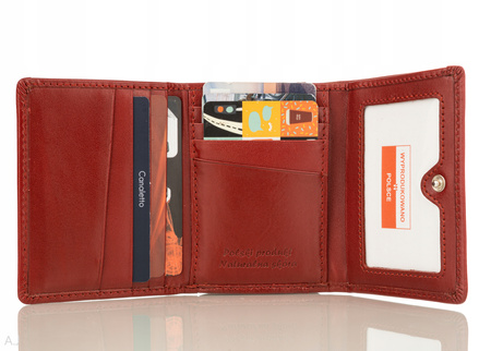 Portfel damski skórzany Canaletto P-2000 czerwony