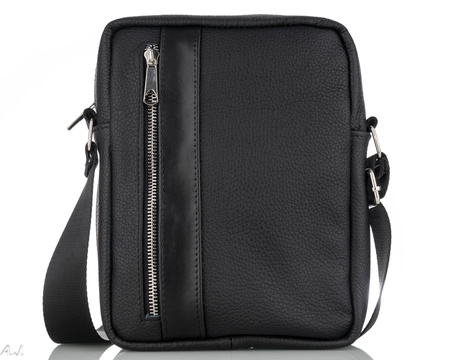 Listonoszka męska skórzana T-SEB czarna