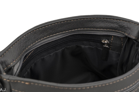 Torebka damska skórzana T-IWBA ciemny szary