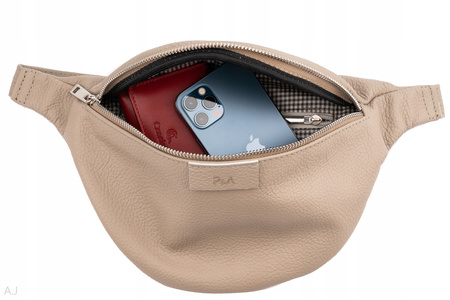 Saszetka damska skórzana S-PA beż