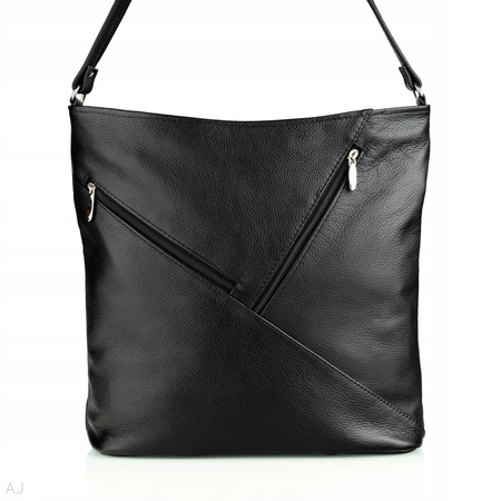 Torebka damska skórzana T-MP czarny